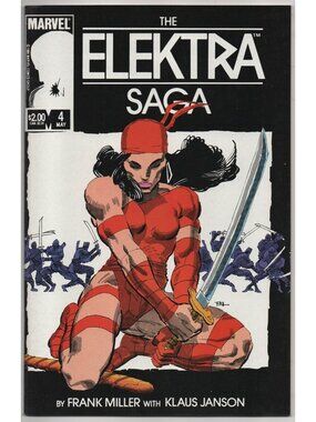 Elektra Saga 4 Marvel Comics 1984 FN/VF 7.0 Frank Miller Finale